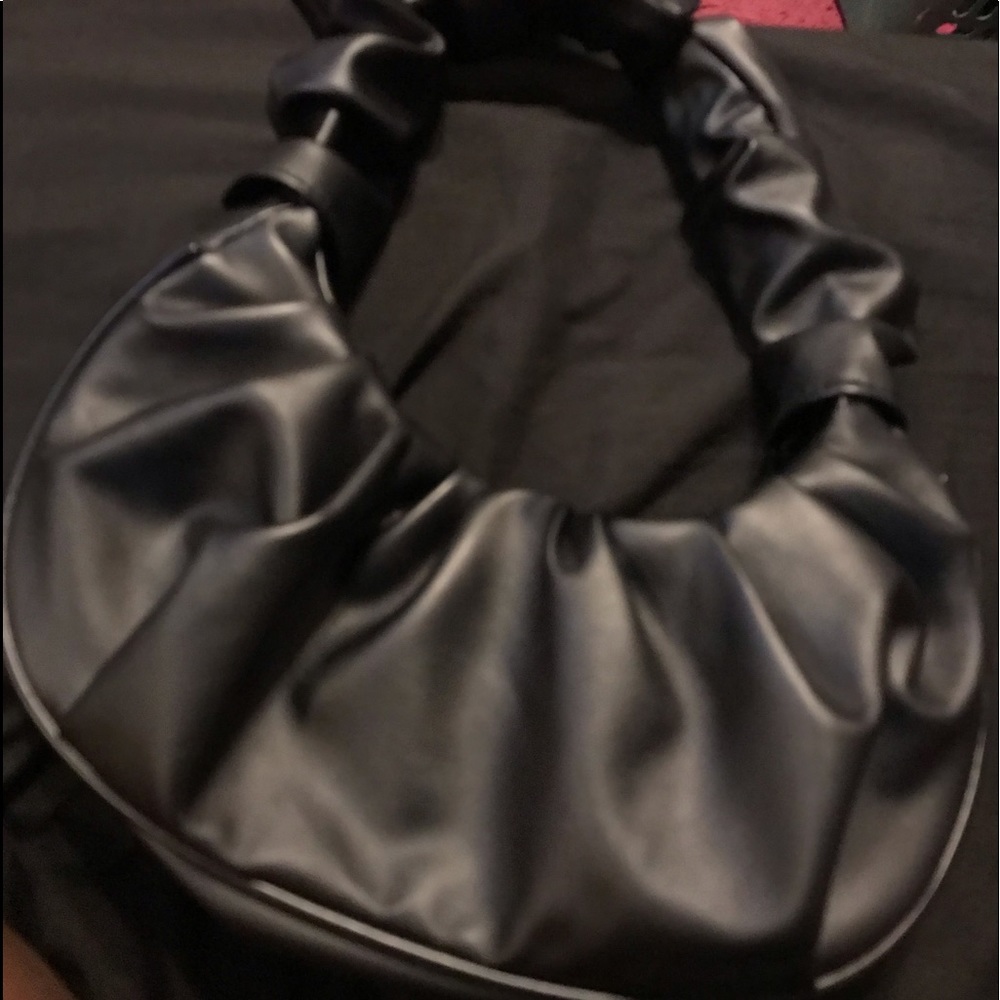 Ruched hand purse